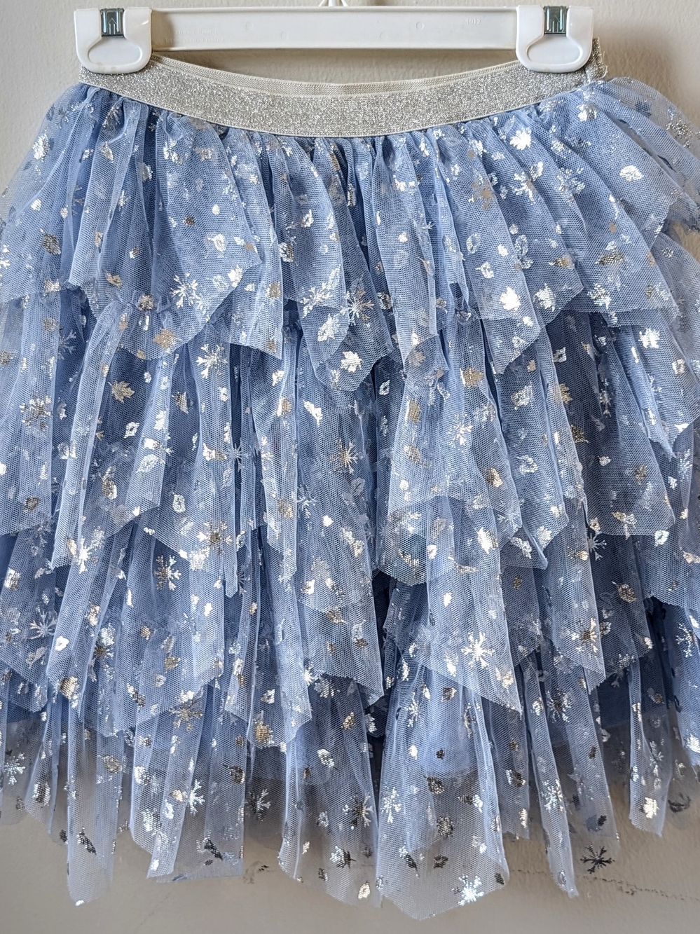 Disney Blue Layered Tulle Skirt with Silver Foil Stars